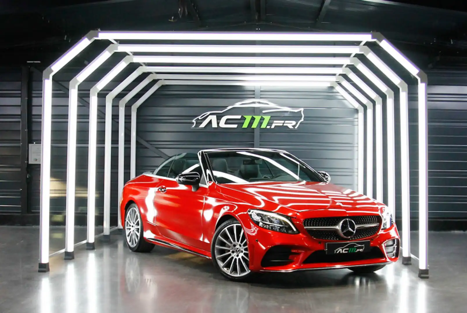 Mercedes-Benz C 220 220 D 194CH AMG LINE 9G-TRONIC ORIGINE FRANCE / COVERING ROUGE / C220d Rot - 1