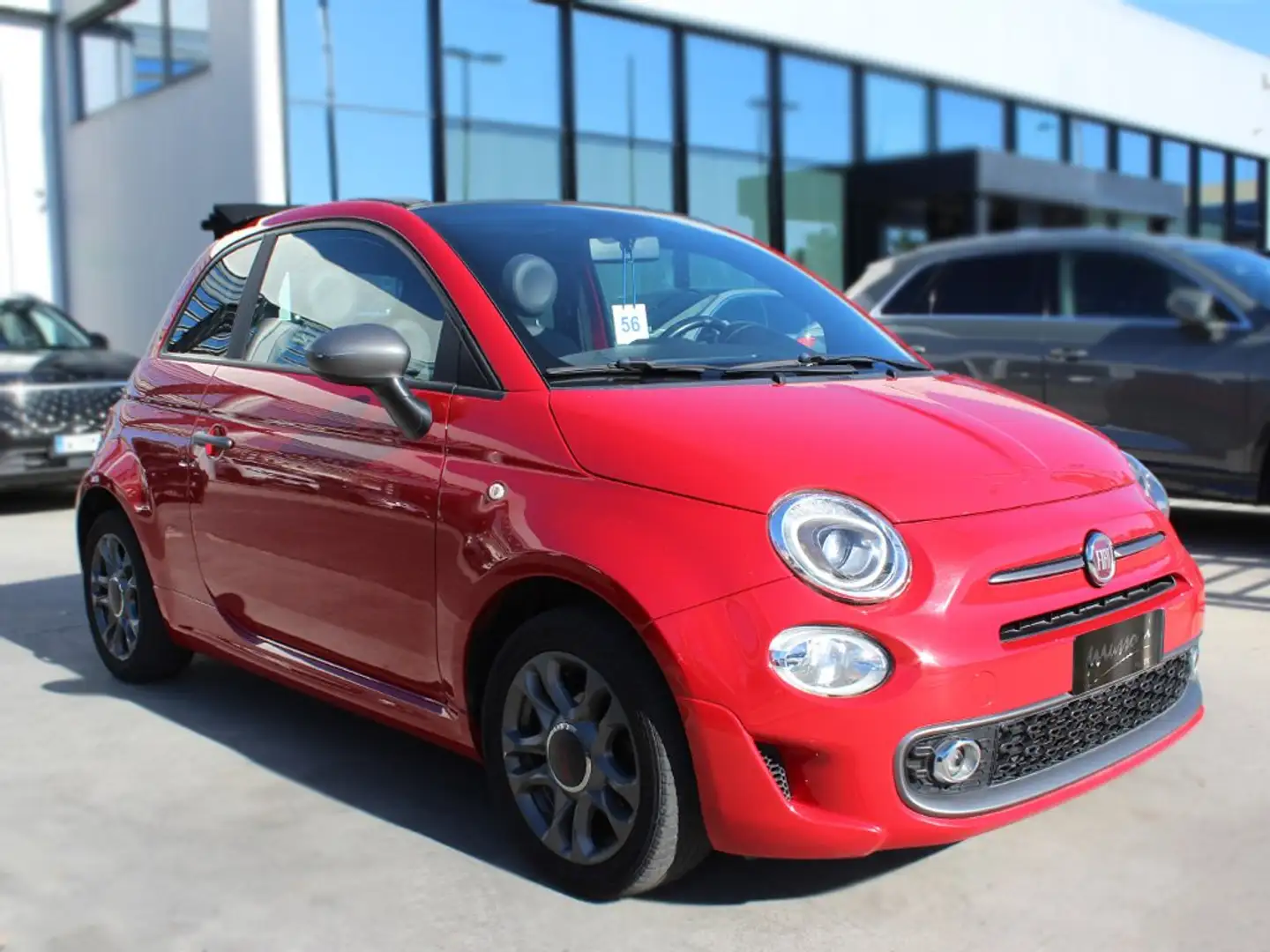 Fiat 500 1.2 Cabrio 69cv dualogic -PROMO- Rosso - 1