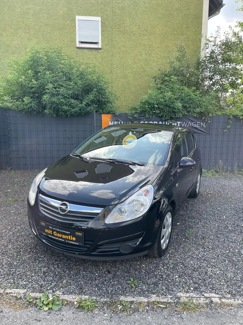 Opel Corsa D-Edition/✅GARANTIE✅TÜV/INSPEKTION/1.HAND Zwart - 1
