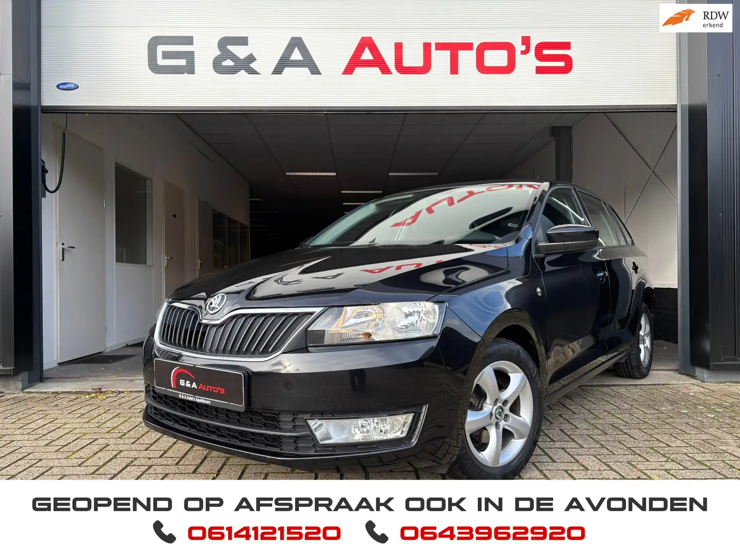 Skoda Rapid/Spaceback 1.2 TSI / Airco / Cruise CRTL / PDC / 1e Eigenaar Noir - 1
