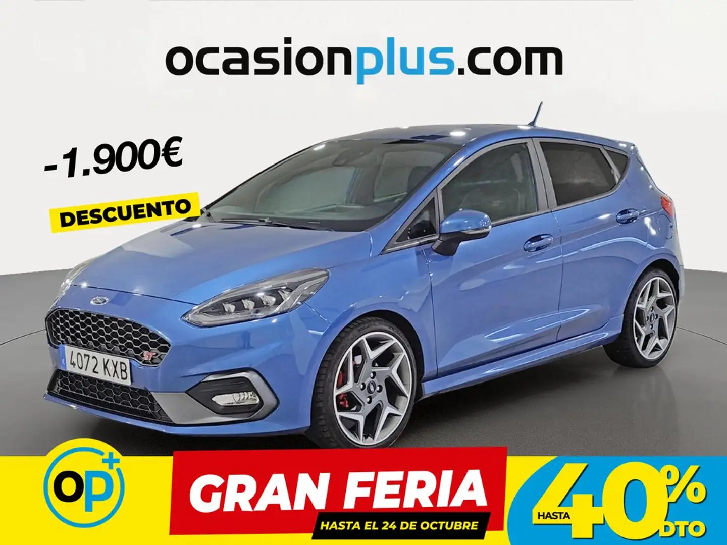 Ford Fiesta 1.5 Ecoboost ST Azul - 1