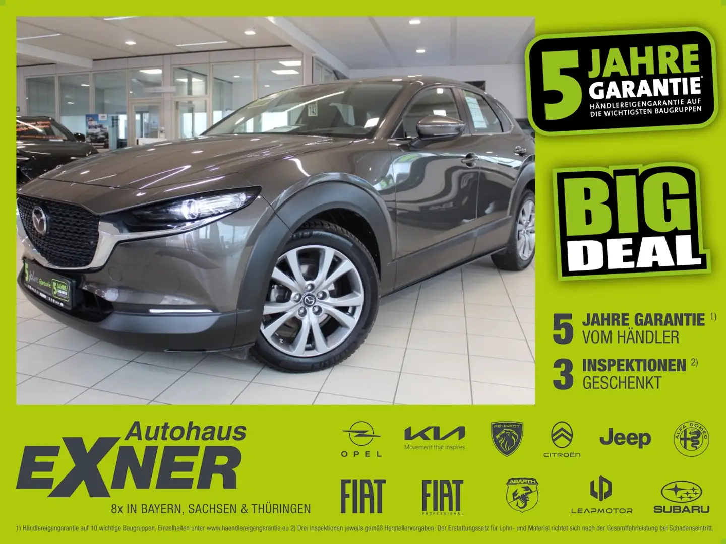 Mazda CX-30 2,0 SKYACTIVE-X MildHybrid Leder, Navi, LED Grau - 1