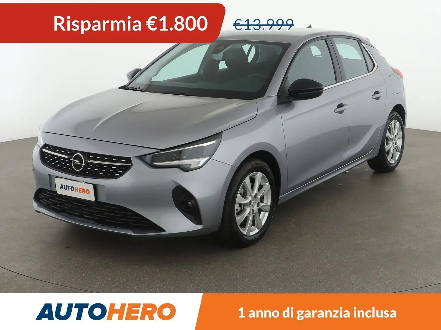 Opel Corsa 1.2 Turbo Elegance 100 CV Grigio - 1