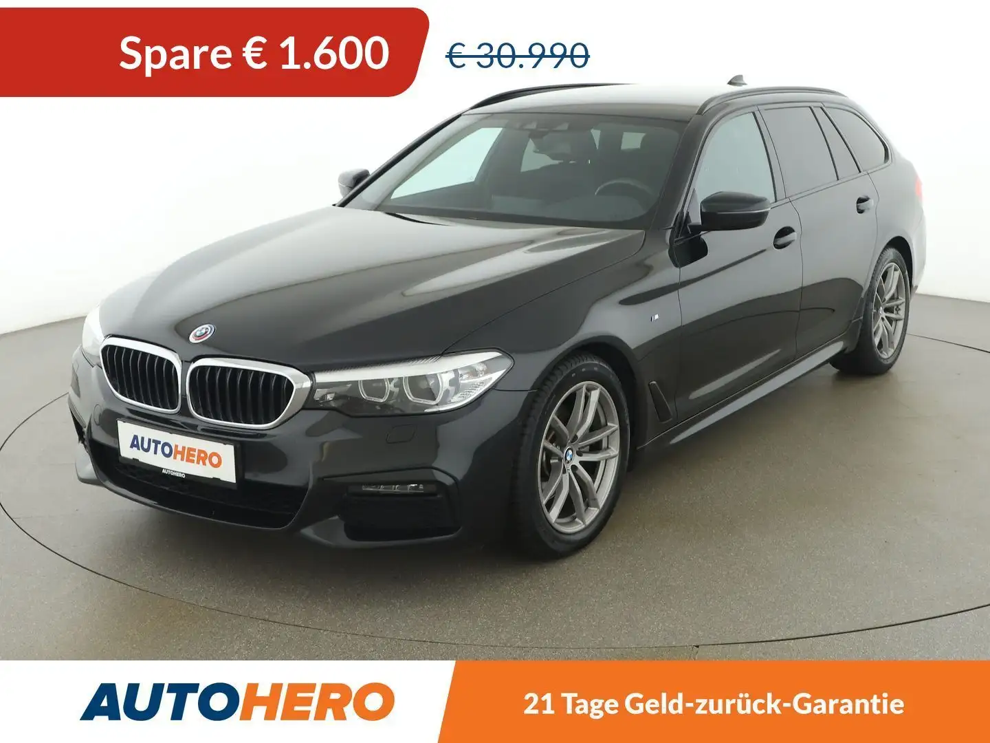 BMW 520 520d xDrive M Sport Schwarz - 1