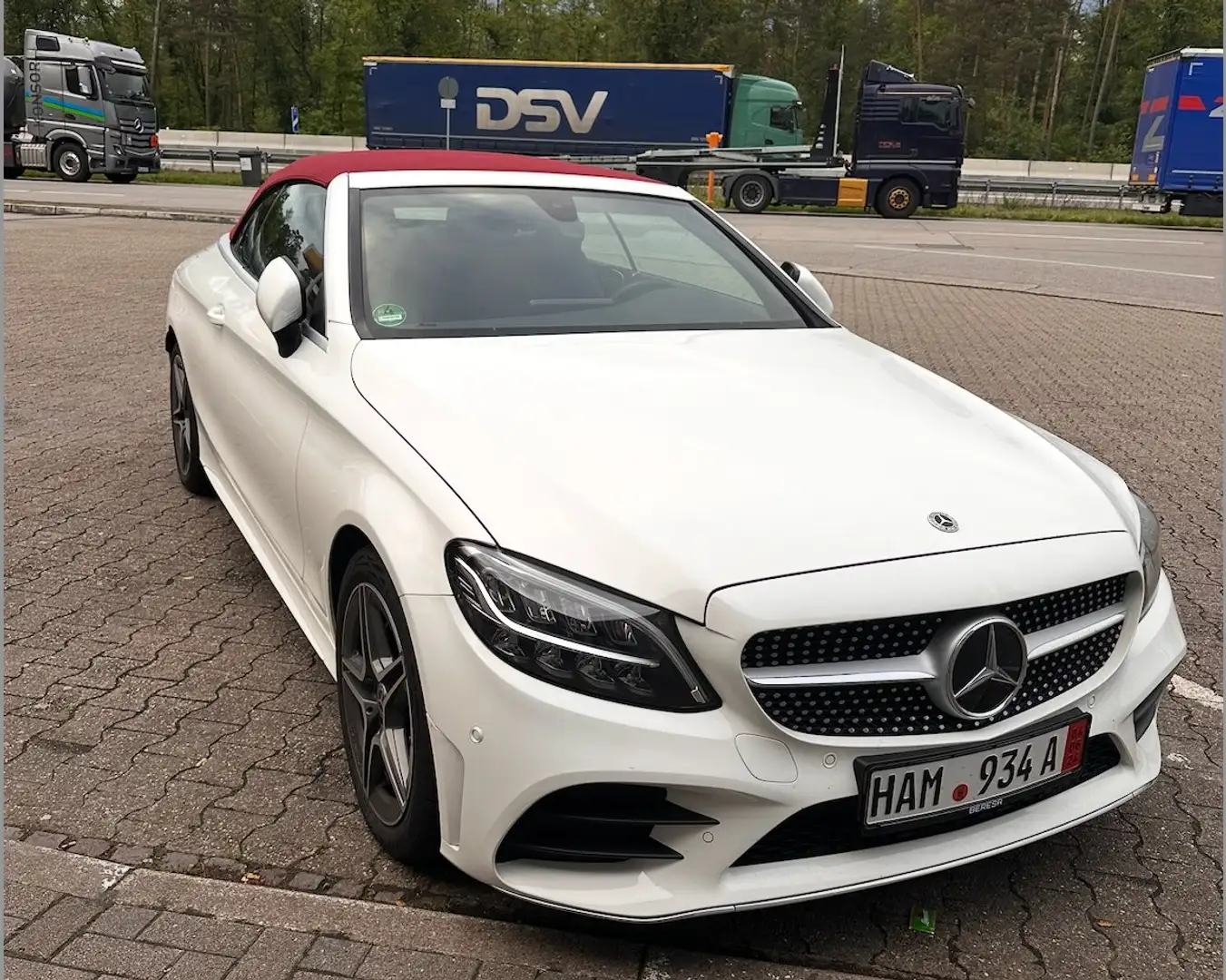 Mercedes-Benz C 180 Classe C-204 2021 Cabrio Cabrio Premium auto Bianco - 1