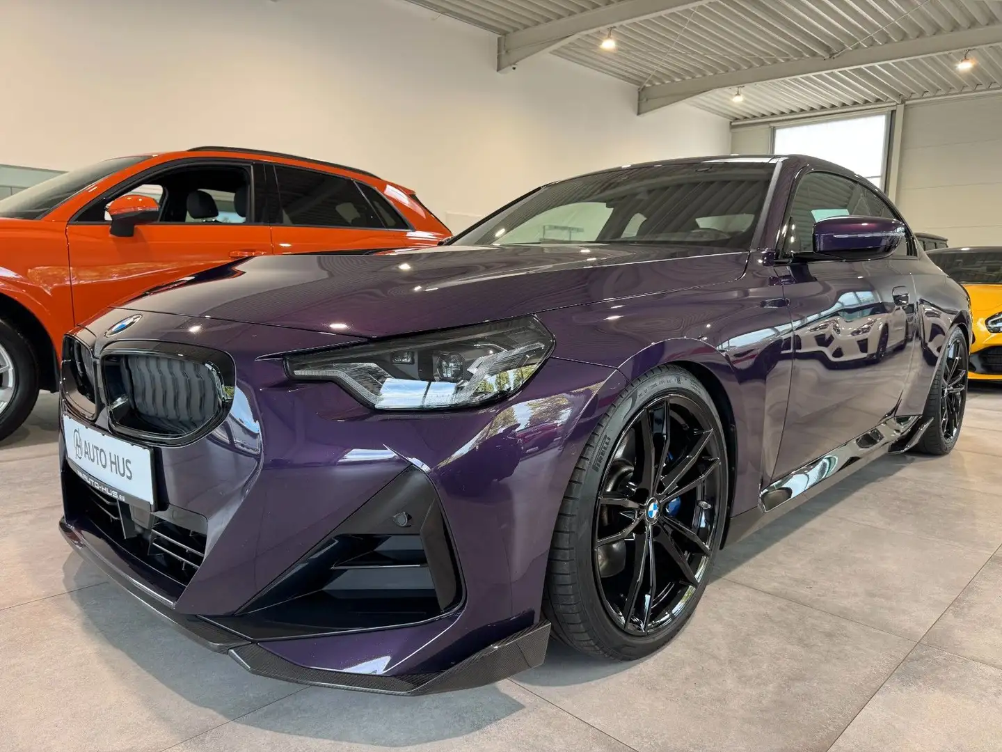 BMW 220 2 Coupe 220 d M Sport Leder/Navi/Kamera/LED/PDC Blau - 1