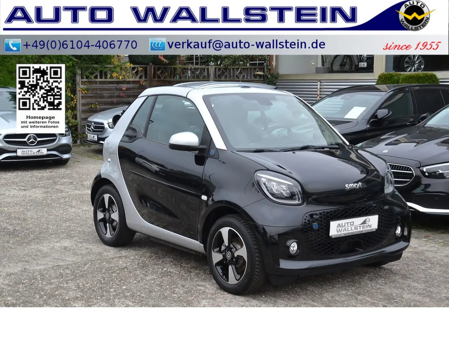 smart forTwo EQ Cabrio Exclusive (22 KW-L LED Shz Lade Schwarz - 1