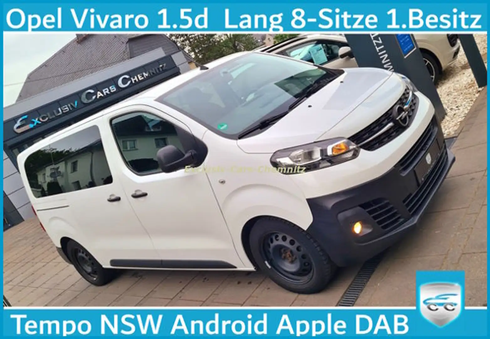 Opel Vivaro M L2 Klima 8 Sitze Tempo PDC NSW Weiß - 1
