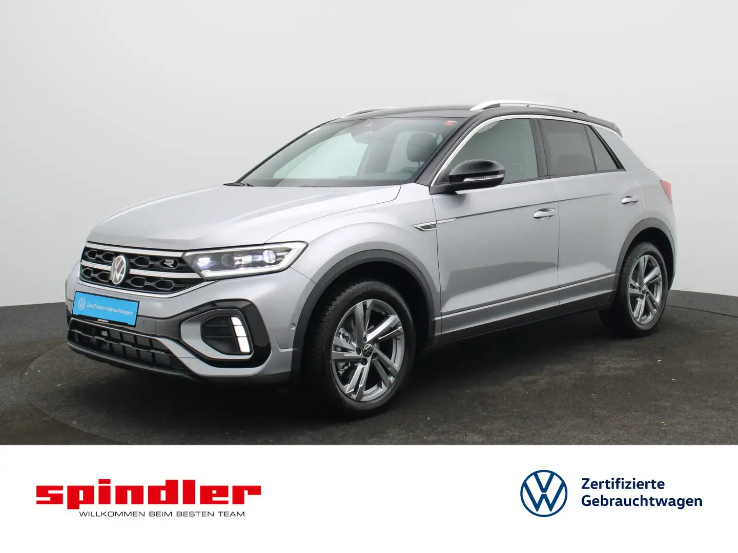 Volkswagen T-Roc R-Line 1.5 TSI DSG / LED+, Navi, RFK, PDC Silber - 1