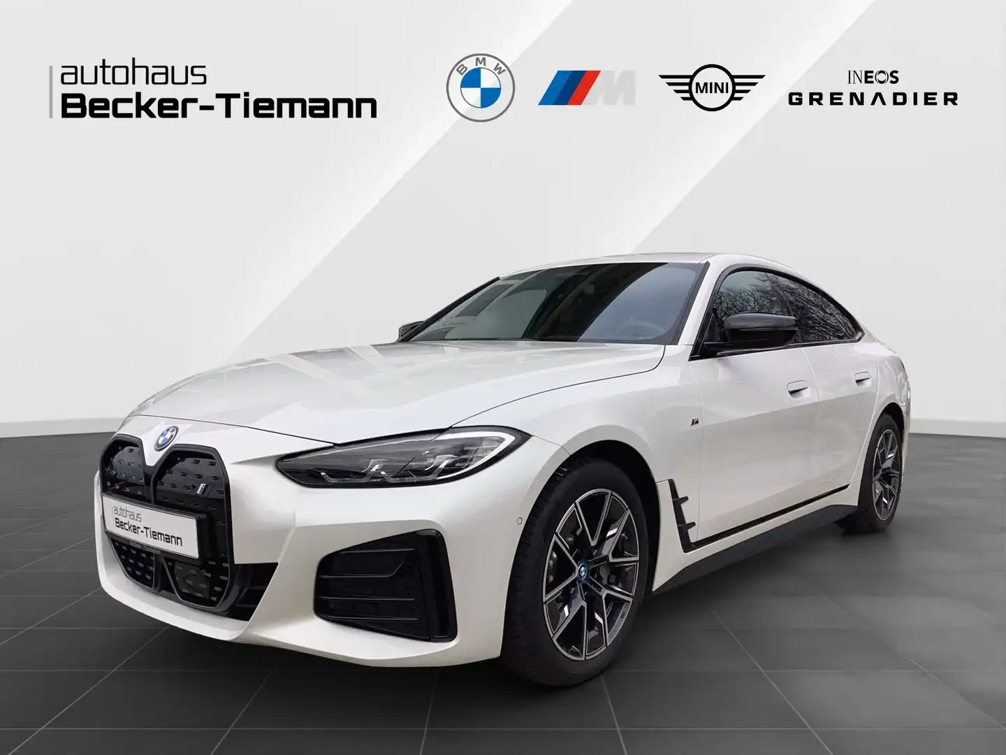 BMW i4 eDrive40 Gran Coupé 18" / AHK / M Paket / DrivAssP Weiß - 1
