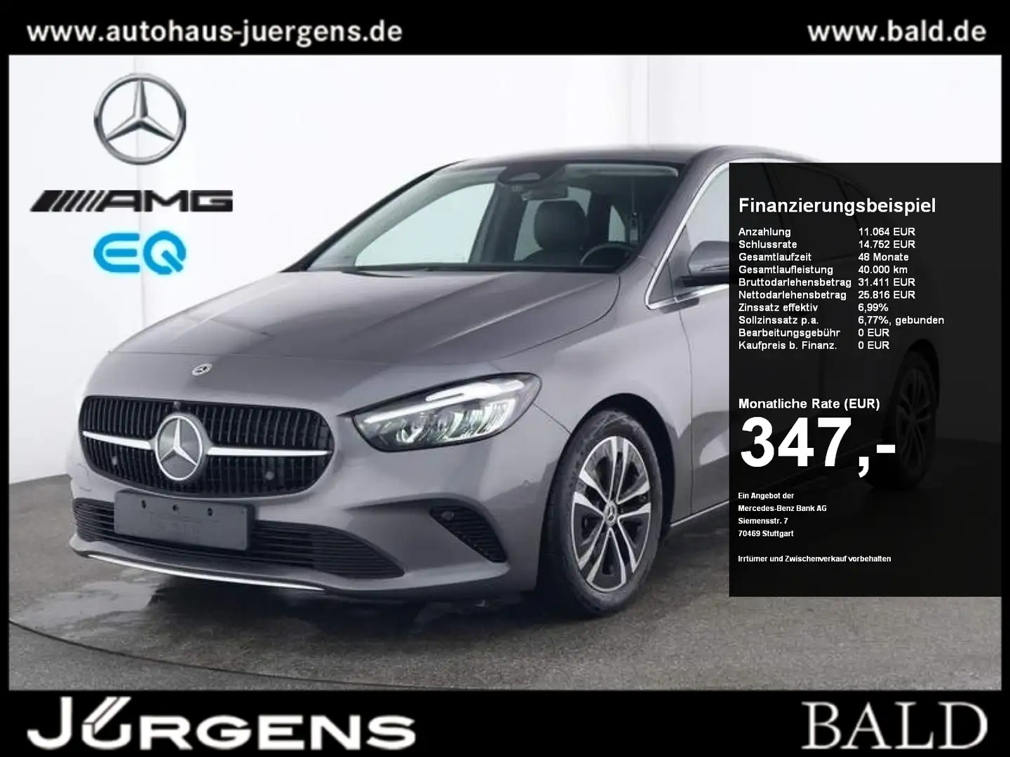 Mercedes-Benz B 220 d Progressive/LED/360/Totw/Distr/Winter/17 Gri - 1