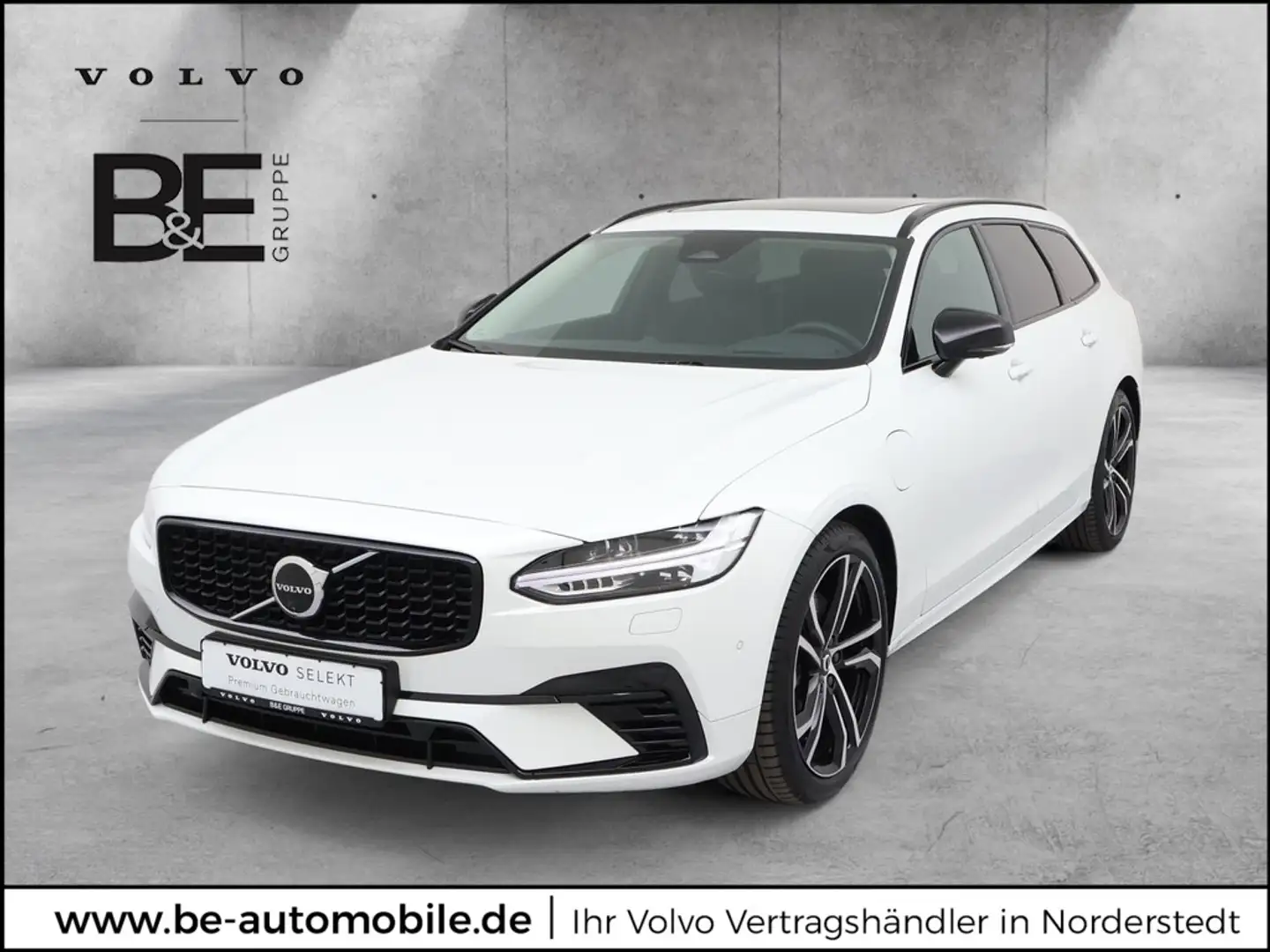 Volvo V90 T8 AWD Ultra Dark Recharge Plug-In Hybrid Weiß - 1