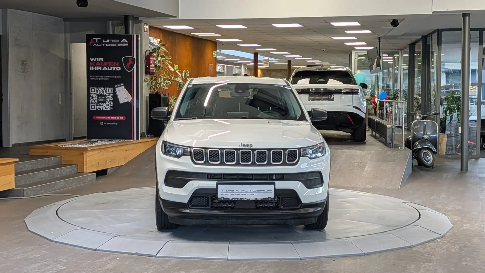 Jeep Compass 1.3 MULTIAIR SPORT 1-Hand *Spur-Assist*WLAN*18Zoll Weiß - 2