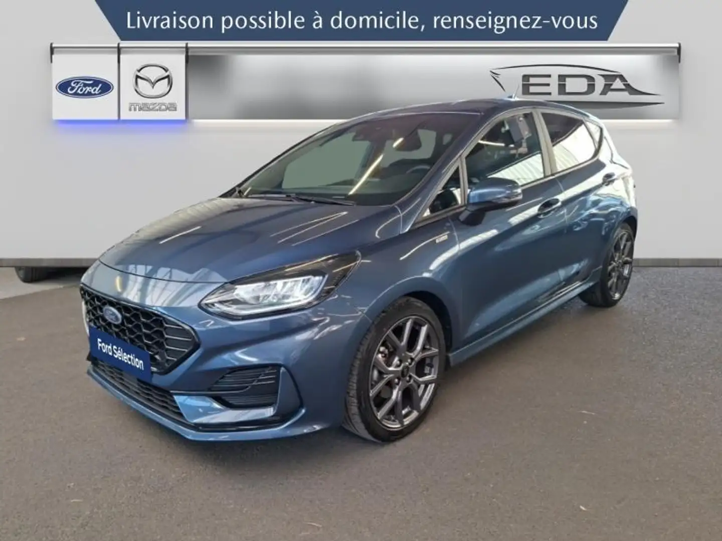 Ford Fiesta 1.0 Flexifuel 95ch ST-Line 5p Blau - 1