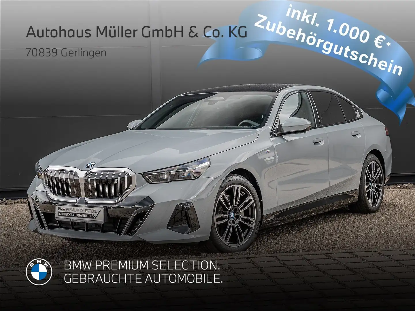 BMW i5 eDrive40 Lim. M Sportpaket UPE 92200EUR ACC GSD Grau - 1