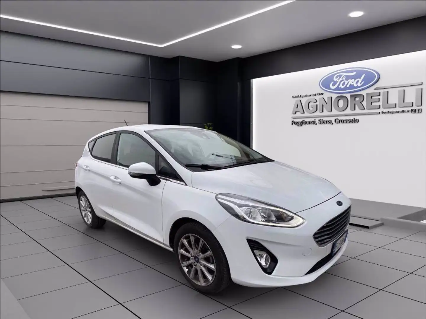 Ford Fiesta 1.0 Ecoboost 100 CV 5 porte Titanium Blanc - 1