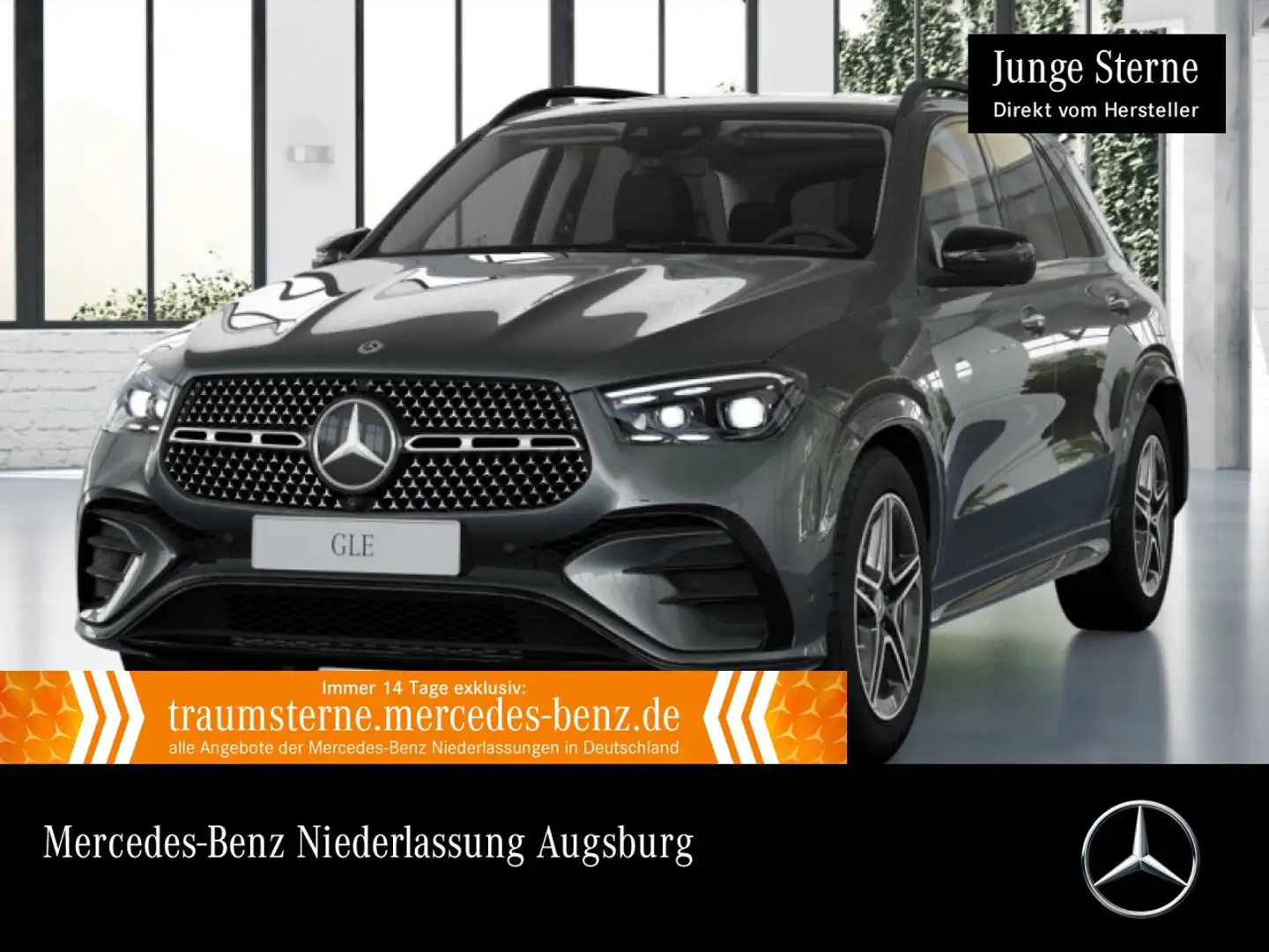 Mercedes-Benz GLE 350 de 4M AMG+NIGHT+PANO+360+AHK+MULTIBEAM+20" Grau - 1
