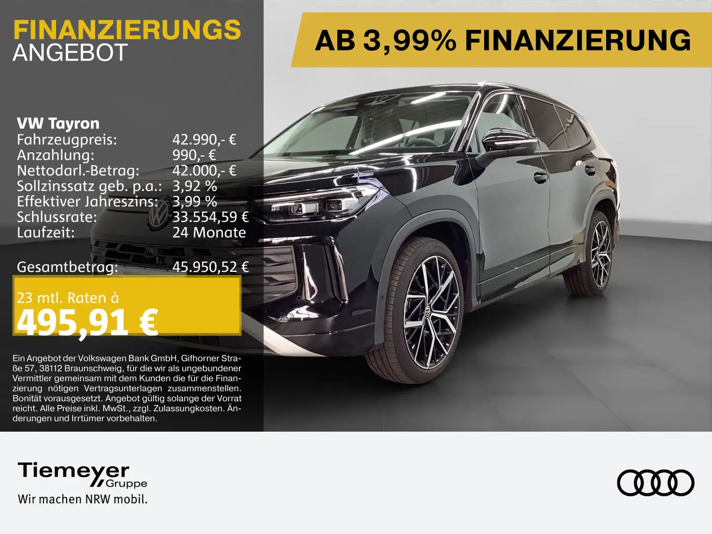 Volkswagen Tayron 1.5 TSI DSG LIFE 7-SITZE LM20 AHK KAMERA Schwarz - 1