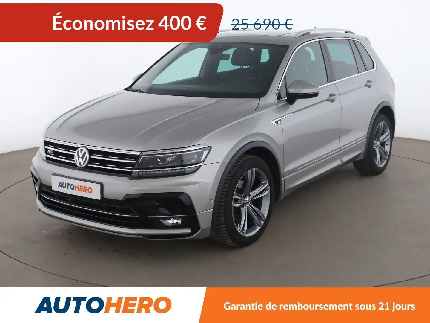 Volkswagen Tiguan 2.0 TDI BlueMotion Tech Carat Exclusive DSG7 Gris - 1