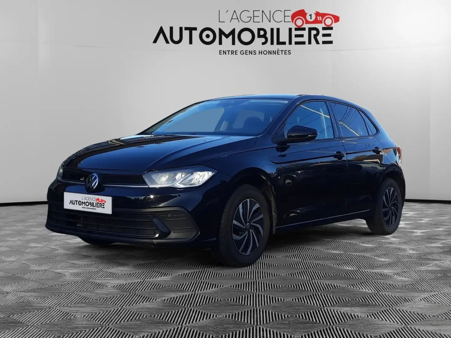 Volkswagen Polo 1.0 TSI Life Business OPF DSG/ Garantie 12 Mois Zwart - 1