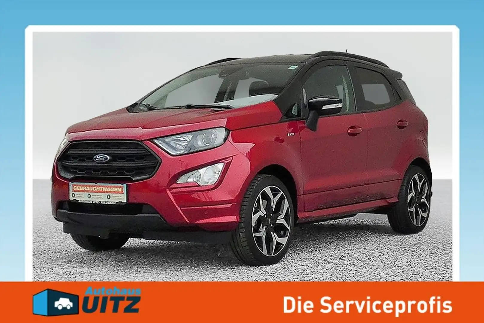 Ford EcoSport 1.0 EcoBoost ST-Line +Ambiente+RKam+PTS Piros - 1