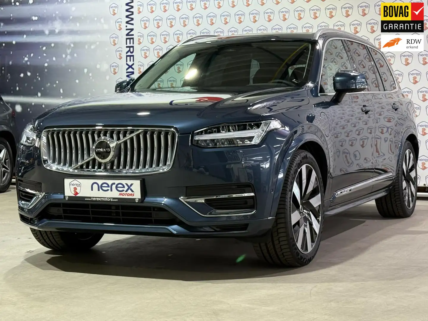 Volvo XC90 2.0 T8 Recharge AWD Plus Bright | Luchtvering | Pa Blauw - 1