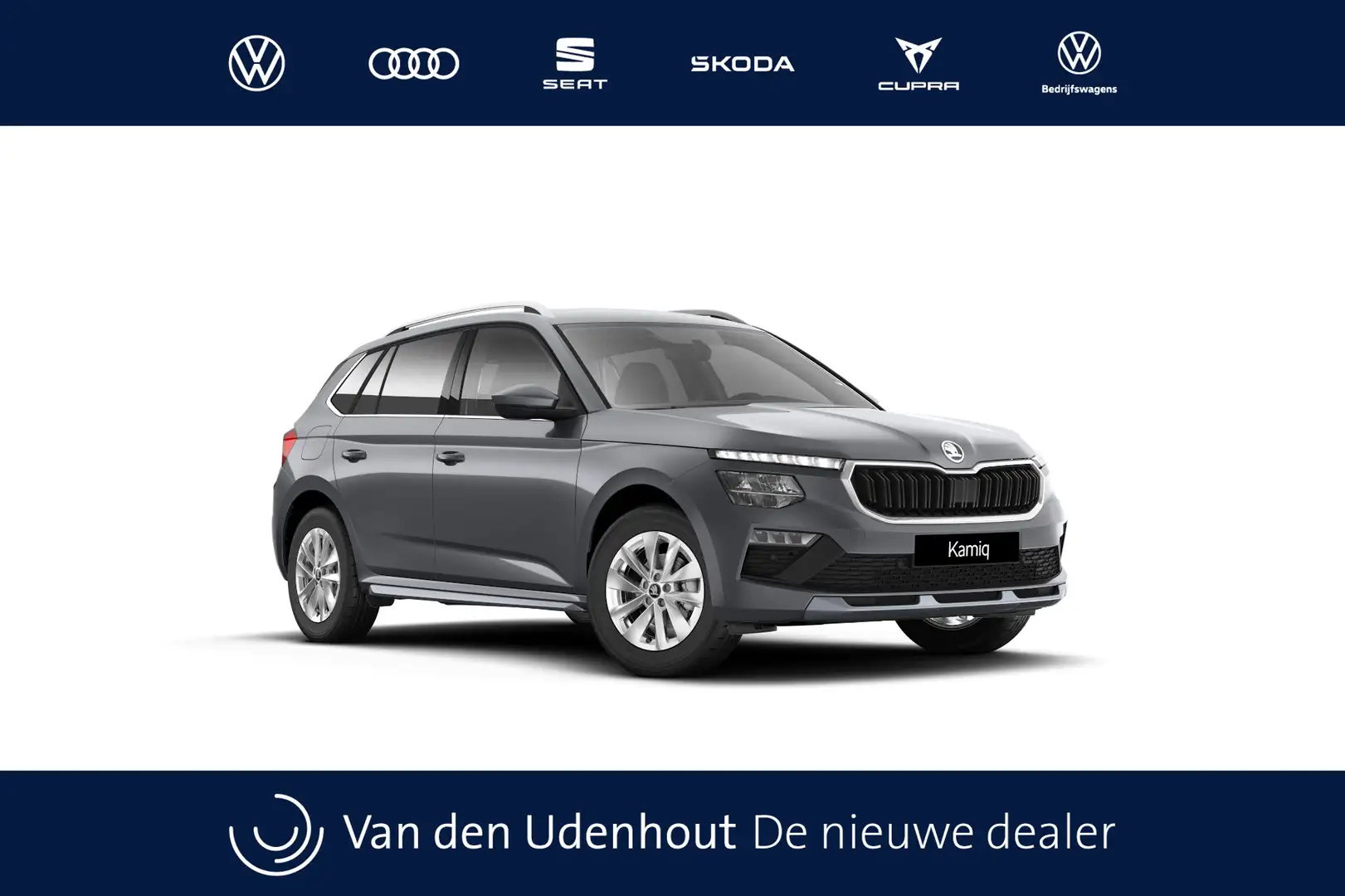 Skoda Kamiq 1.0 TSI Greentech 115 6MT Selection Lichtmetalen v Grijs - 1