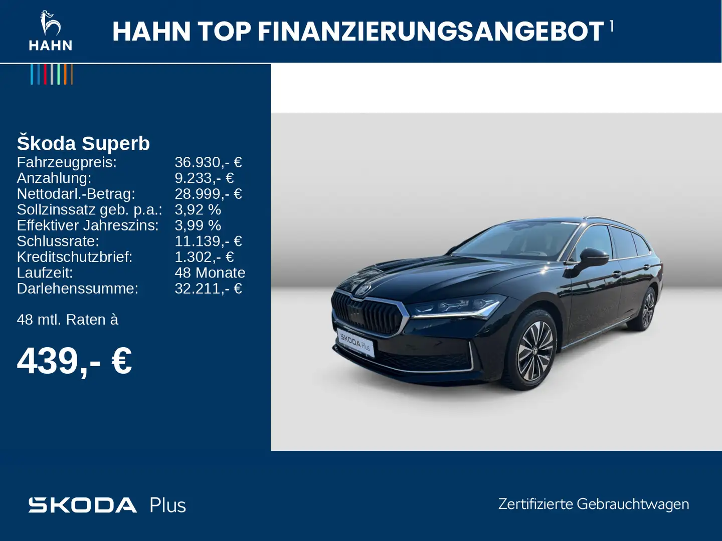 Skoda Superb Combi 2.0TDI DSG Selection Matrix AHK Nav Nero - 2