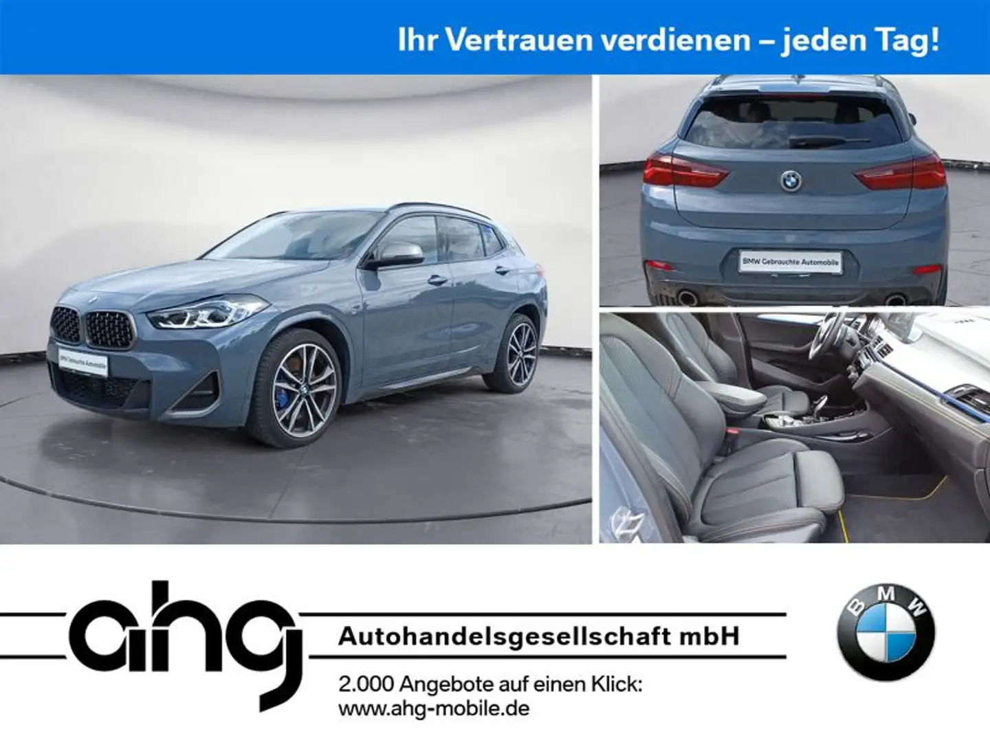 BMW X2 M35i Steptronic Sport Tempom.aktiv Bluetooth Grijs - 1