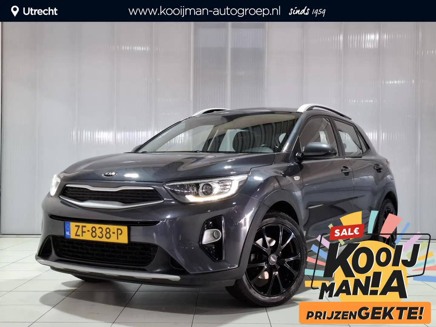 Kia Stonic 1.0 T-GDi DynamicLine Trekhaak , Zwarte velgen , 7 Gris - 1