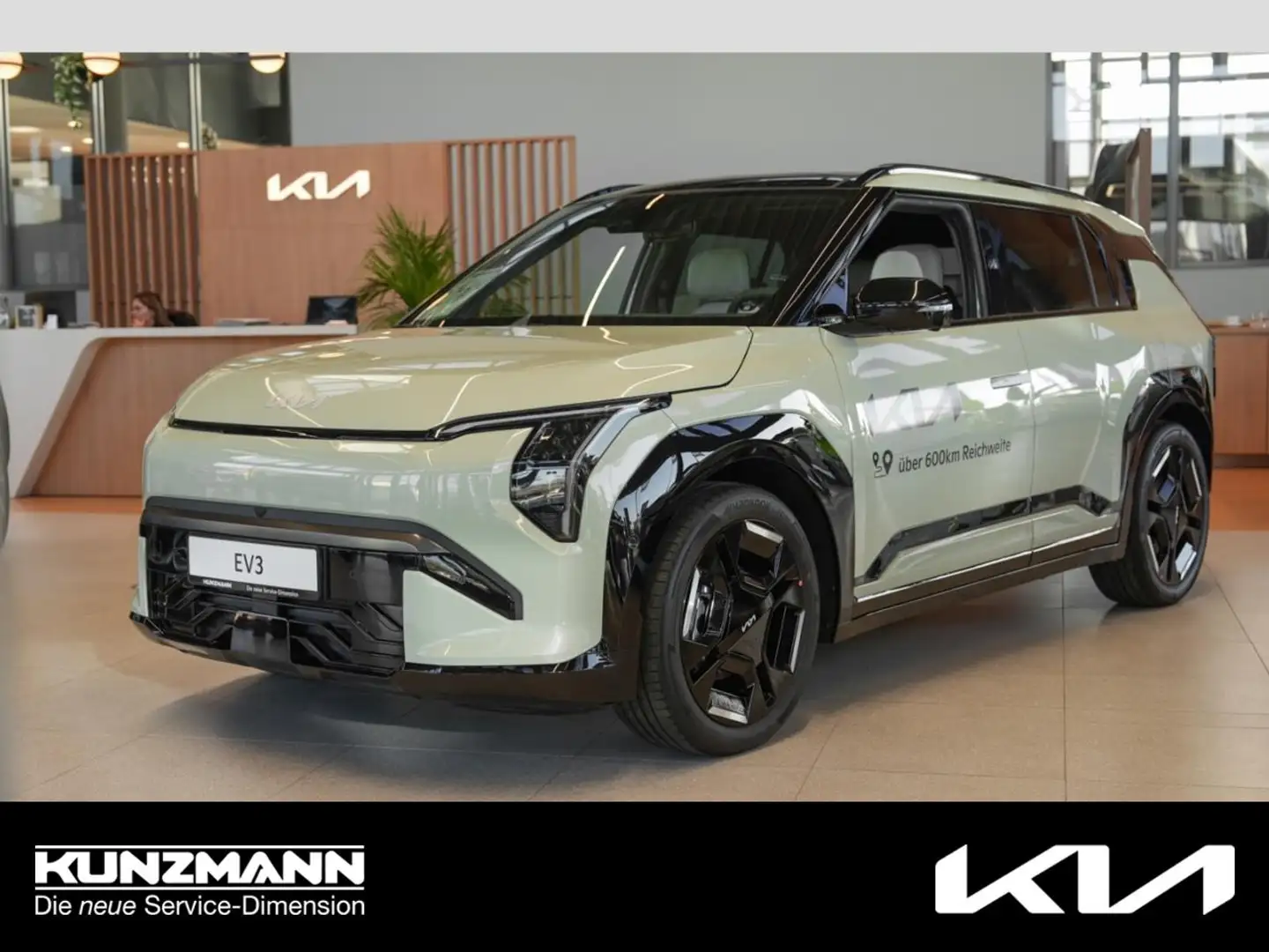 Kia EV3 81,4 kWh GT-Line Sitzklima Glasdach HeadUp Grün - 1
