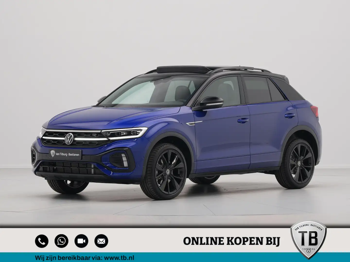 Volkswagen T-Roc 1.5 TSI 150 7DSG R-Line Edition | 'App-Connect' dr Blauw - 1