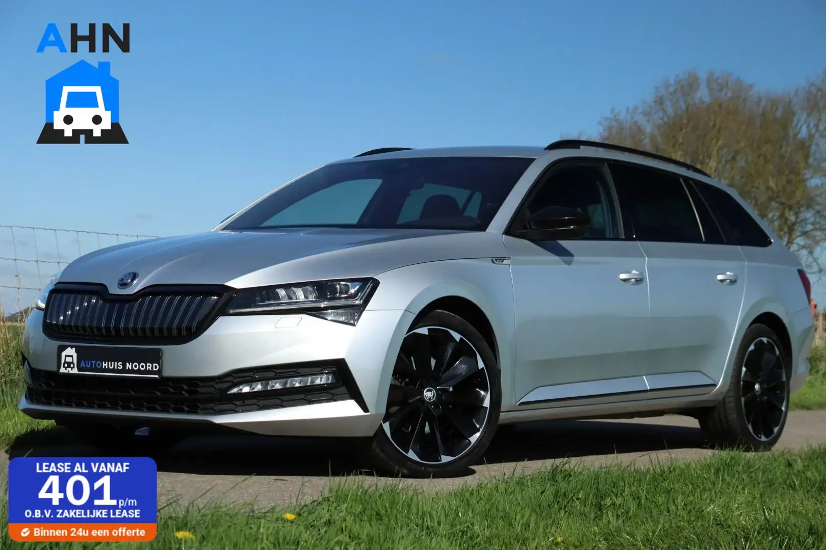 Skoda Superb Combi iV / 218 PK / DSG / Sportline / Black Editio Silber - 1