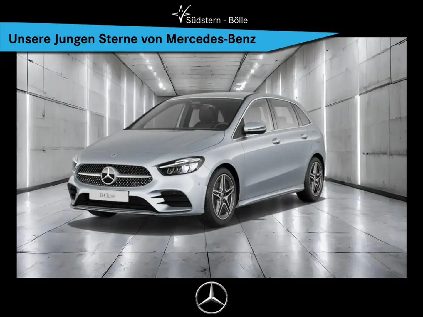 Mercedes-Benz B 220 4M AMG+AHK+KEYLESS-GO+NAVI+KAMERA+AMBIENTE Silber - 1