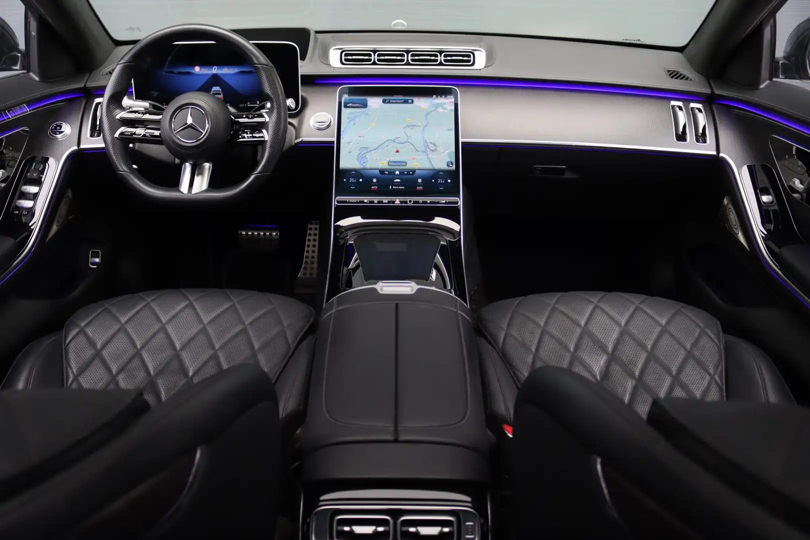 Mercedes-Benz S 400 400d 4MATIC Lang AMG Line Aut9 | Airmatic | Achter Grijs - 2