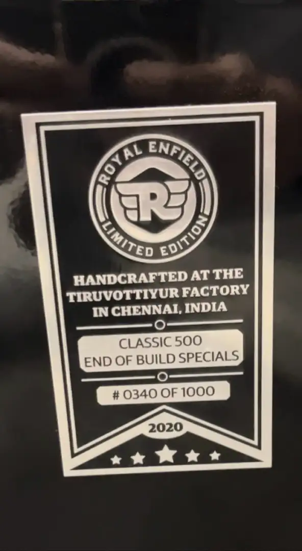 Royal Enfield Bullet 500 LIMITED EDITION 340/1000 NEW 5KM 🤩 Negru - 2