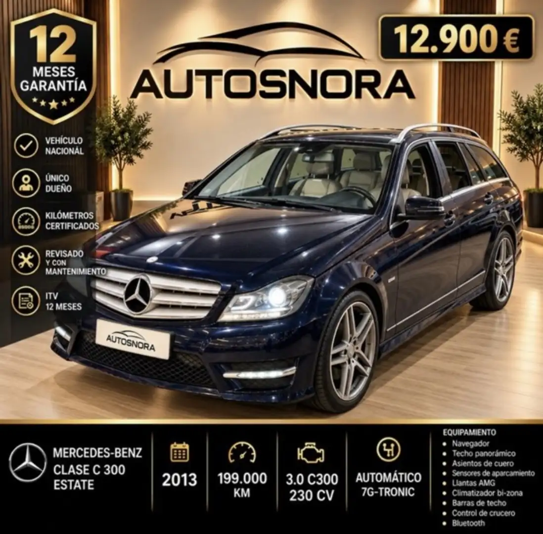 Mercedes-Benz C 300 300CDI BE Avantgarde Edition 4M 7G Azul - 1
