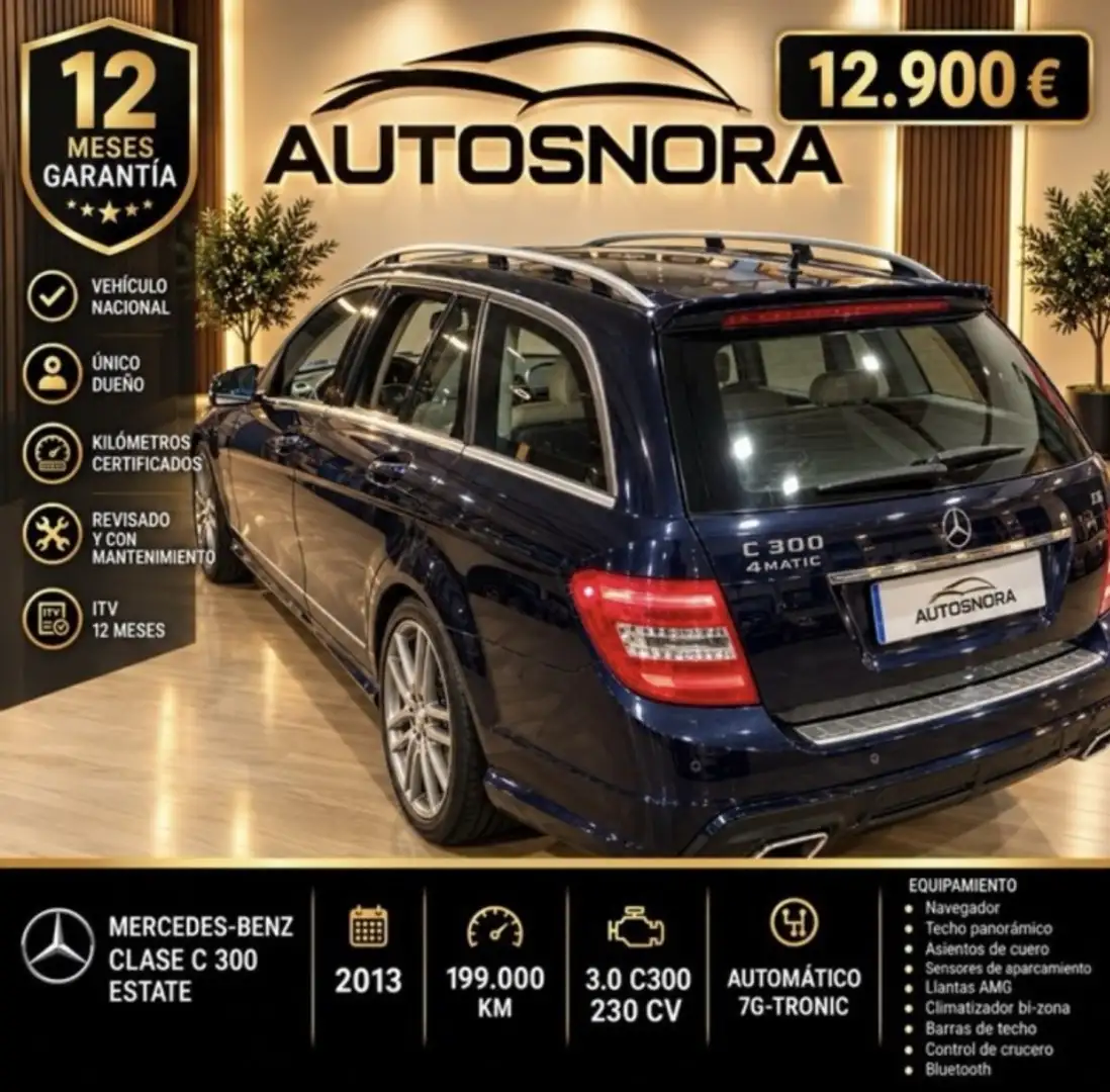 Mercedes-Benz C 300 300CDI BE Avantgarde Edition 4M 7G Azul - 2