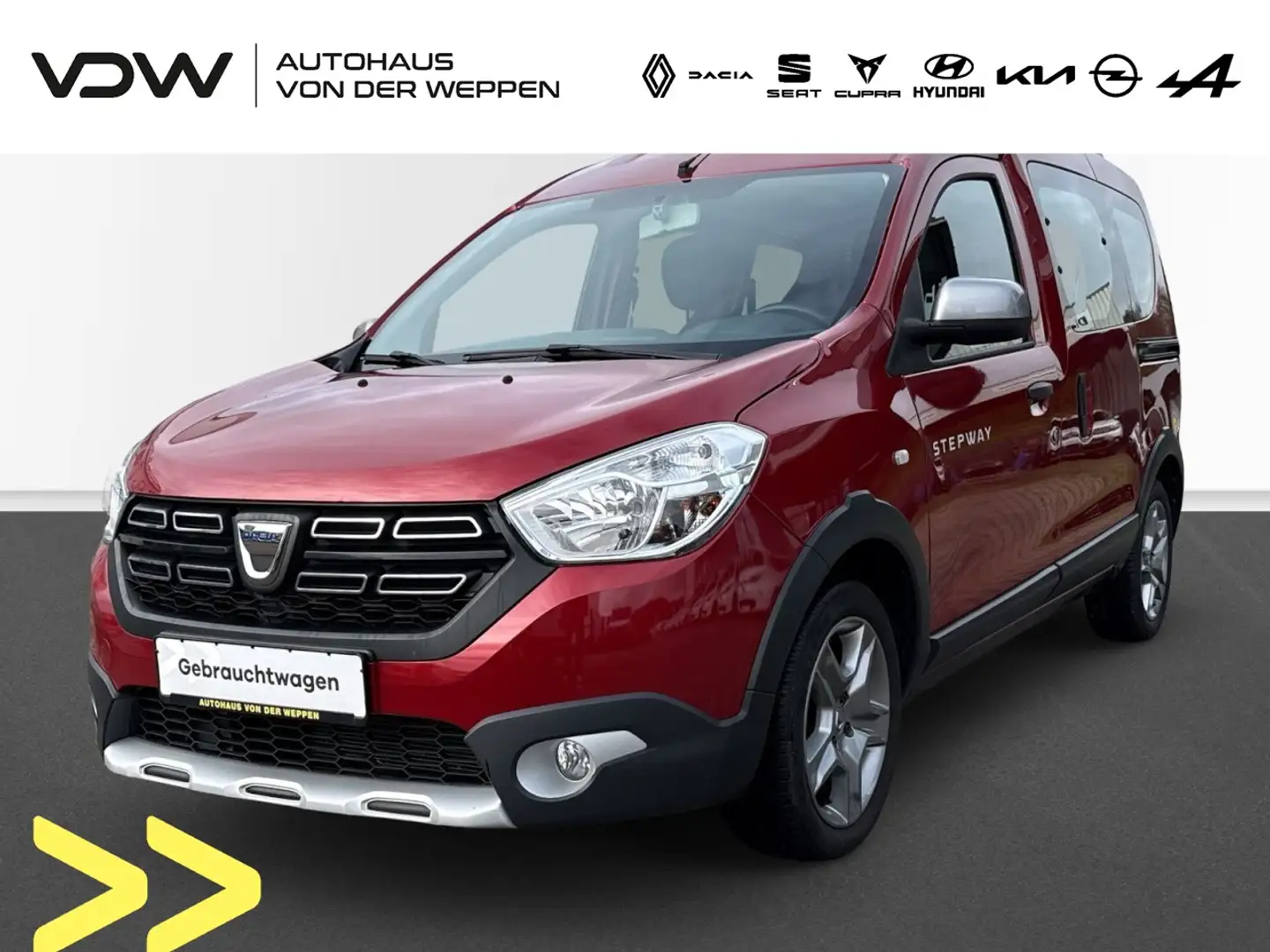 Dacia Dokker Stepway TCe 130 Klima Navi Einparkhilfe Rot - 1
