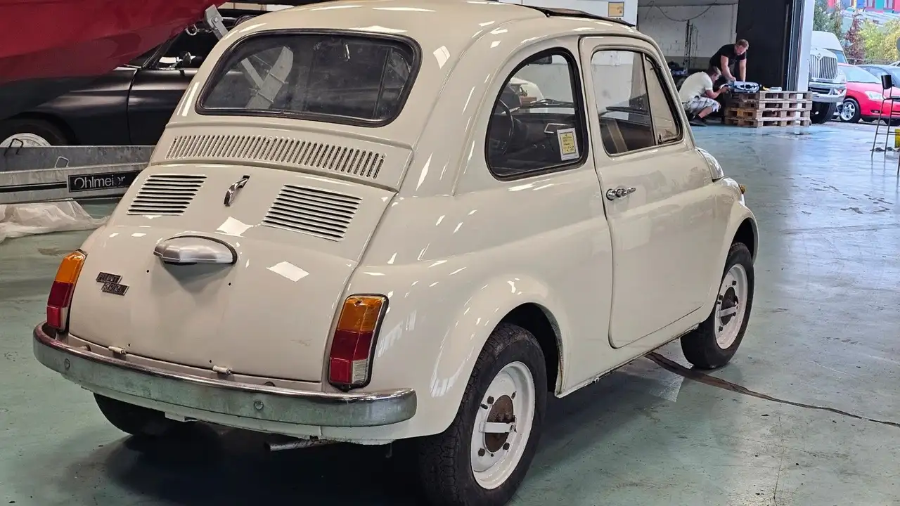 Fiat 500 Faltdach Vollleder, foto 9