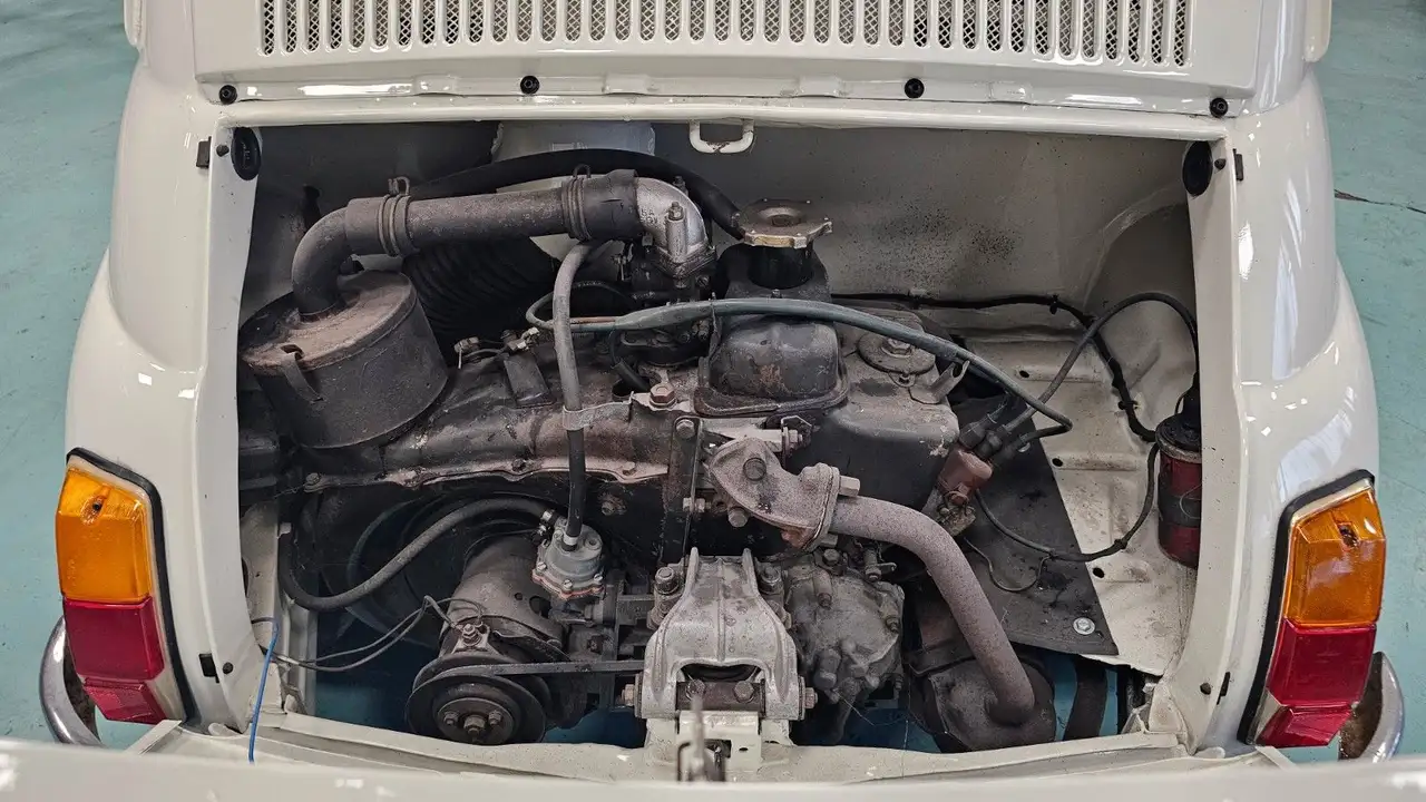 Fiat 500 Faltdach Vollleder, foto 10