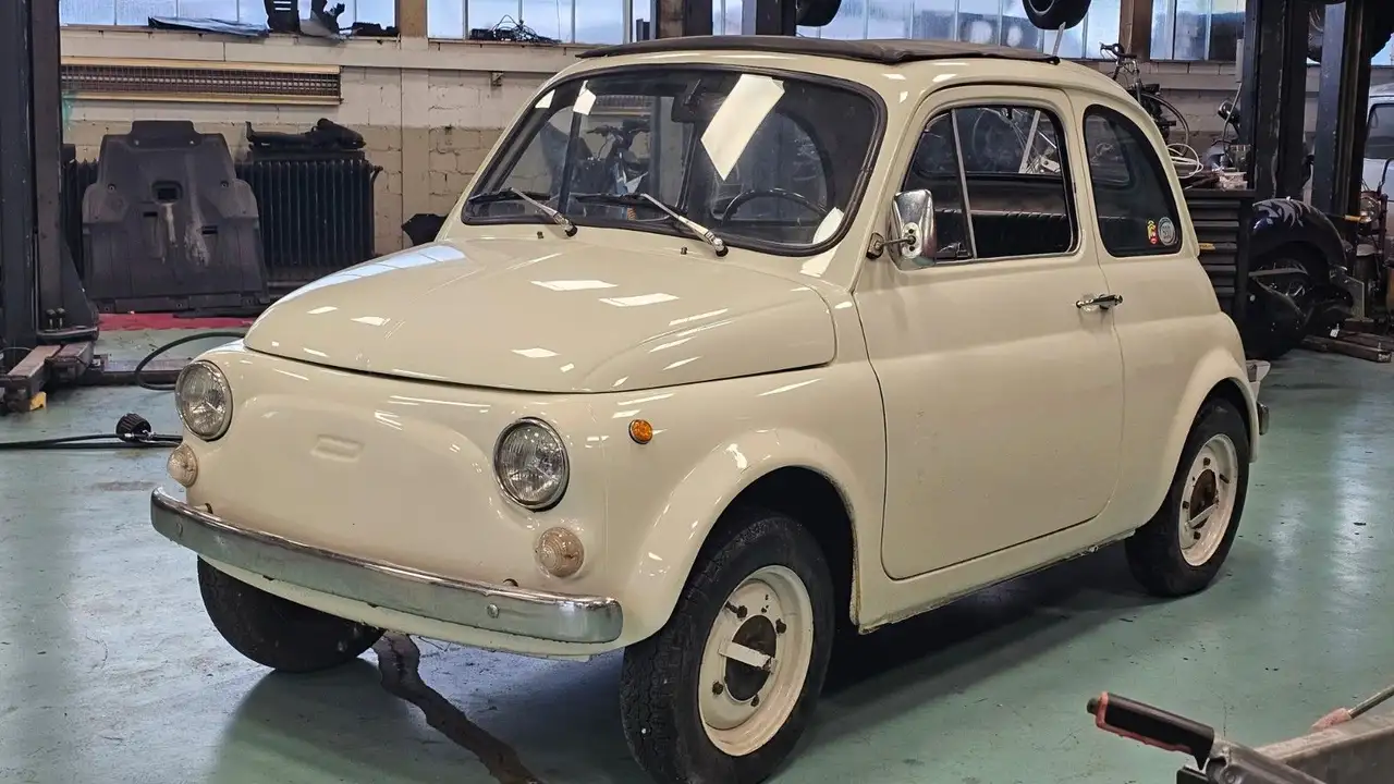 Fiat 500 Faltdach Vollleder, foto 5