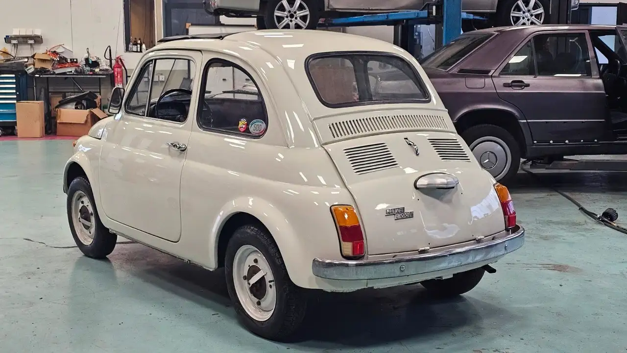 Fiat 500 Faltdach Vollleder, foto 7