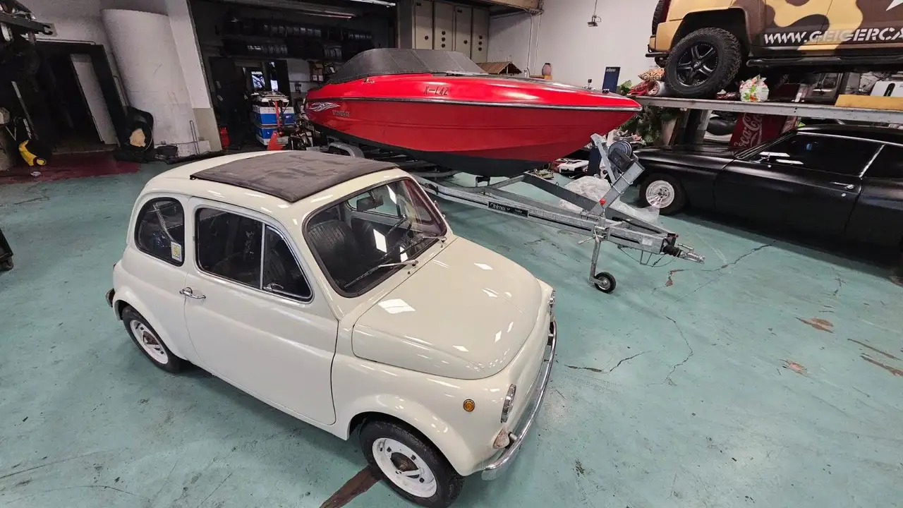 Fiat 500 Faltdach Vollleder, foto 3