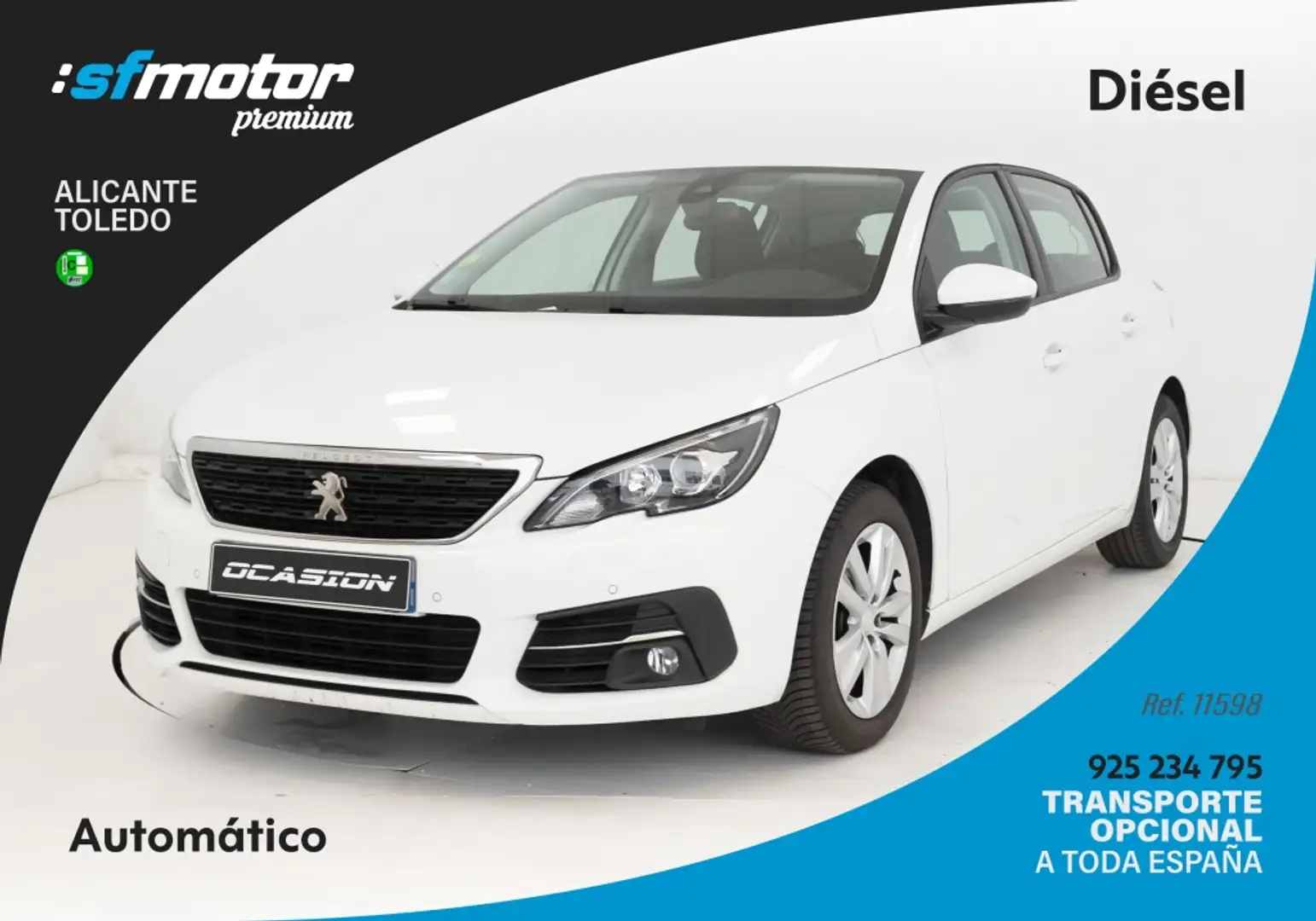 Peugeot 308 1.5BlueHDi S&S Active Pack EAT8 130 Blanco - 1