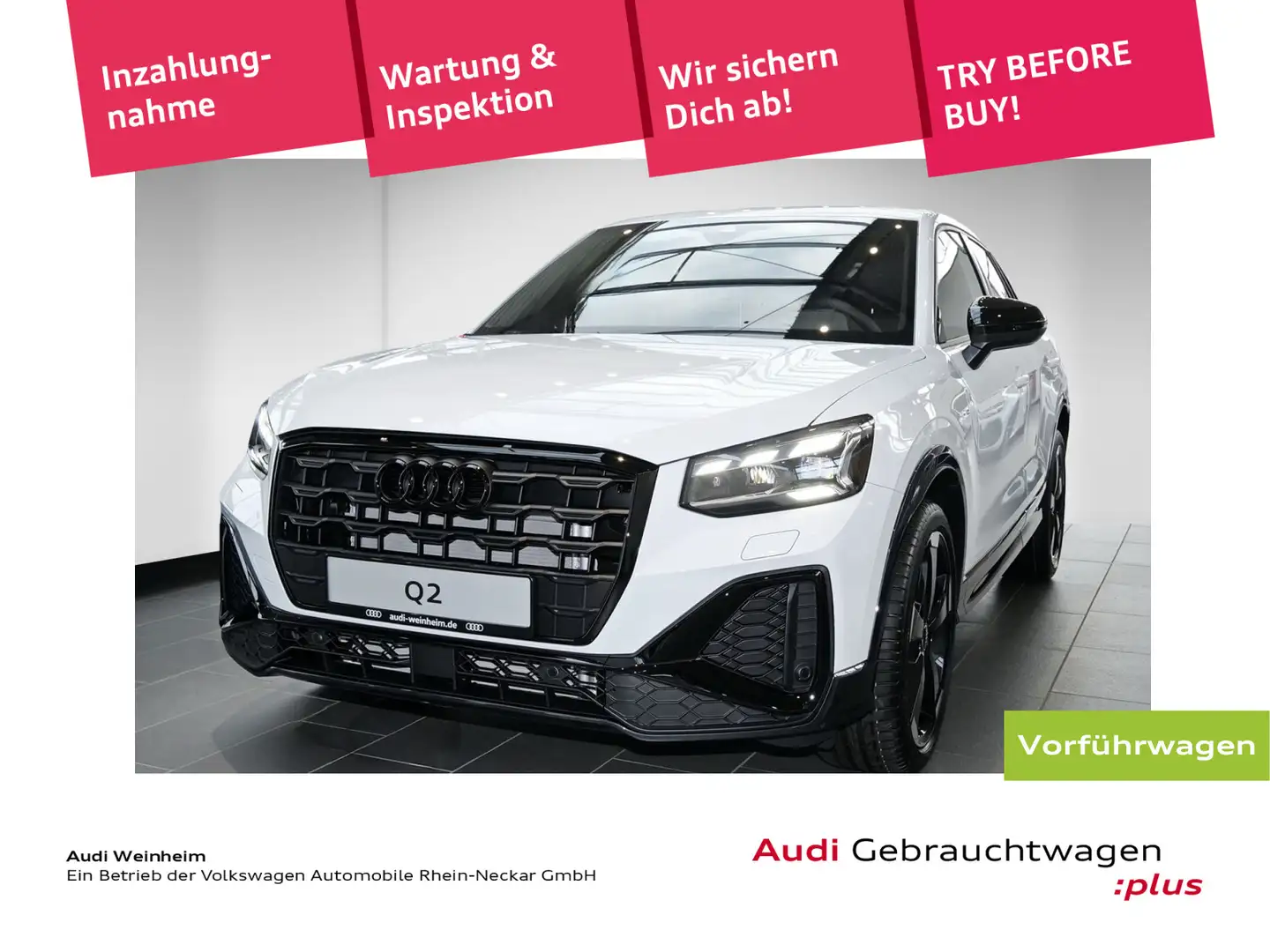 Audi Q2 S-line 35 TFSI S-tronic LED ALU 19"  Klima Weiß - 1