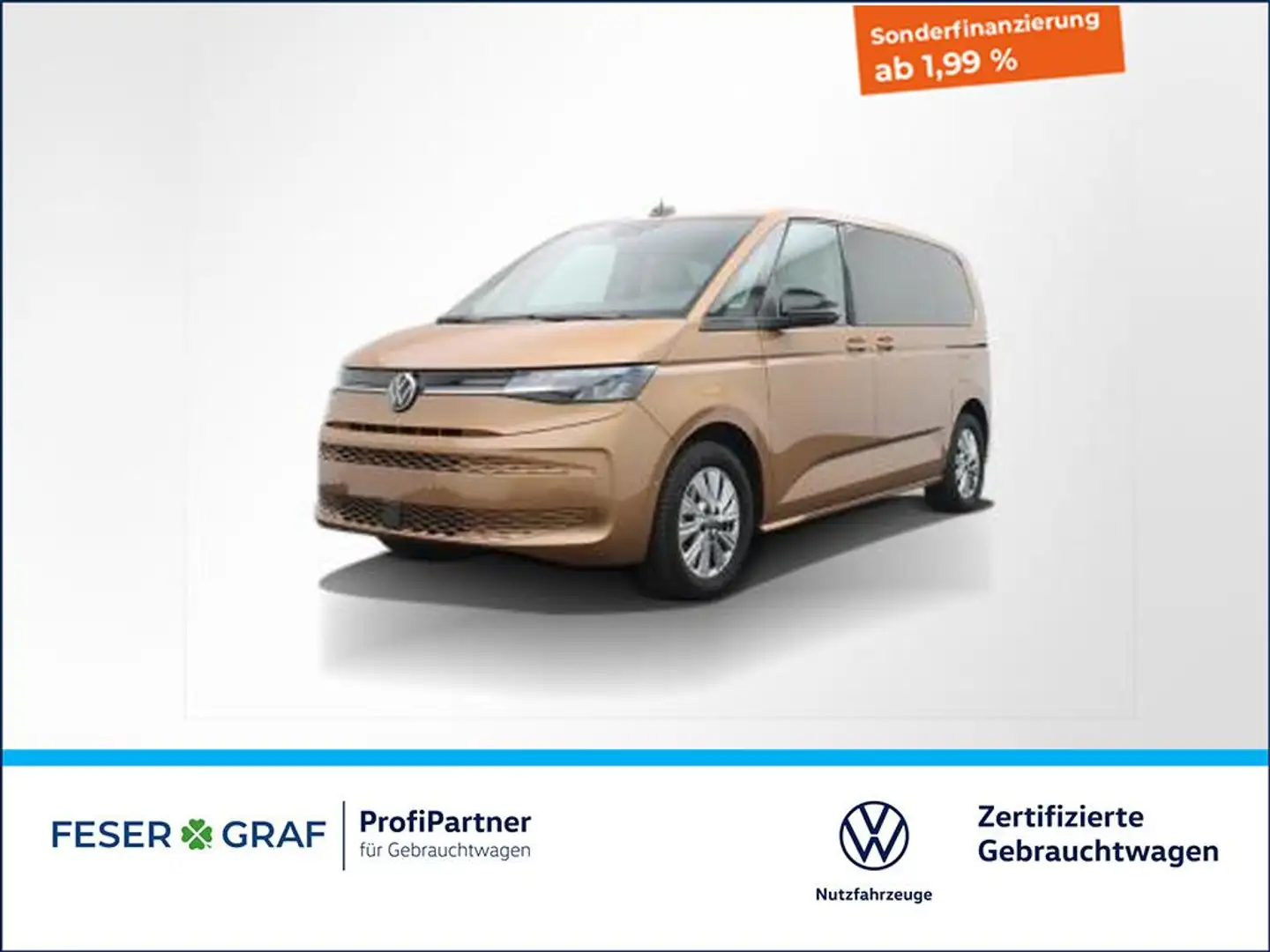 Volkswagen T7 Multivan 2.0TDI Life DSG AHK LED Lederausstattung Rückfahr Bronze - 1