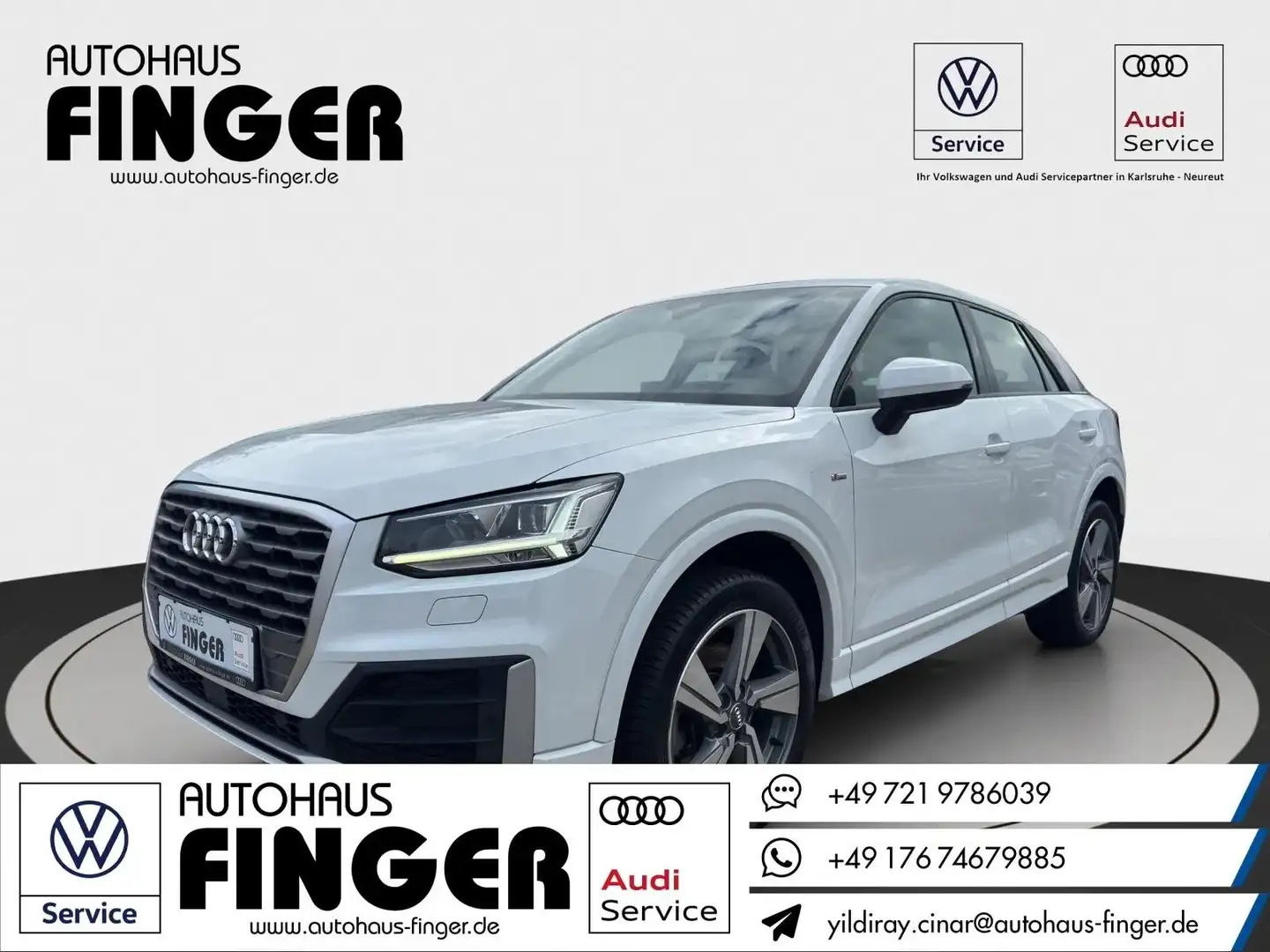 Audi Q2 1.4 TFSI sport S line *LED/HUD/Navi/SHZ/ACC* Weiß - 1