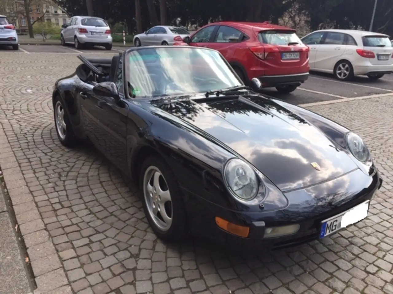 Porsche 993 911 Carrera Cabrio Triple Schwarz, foto 9