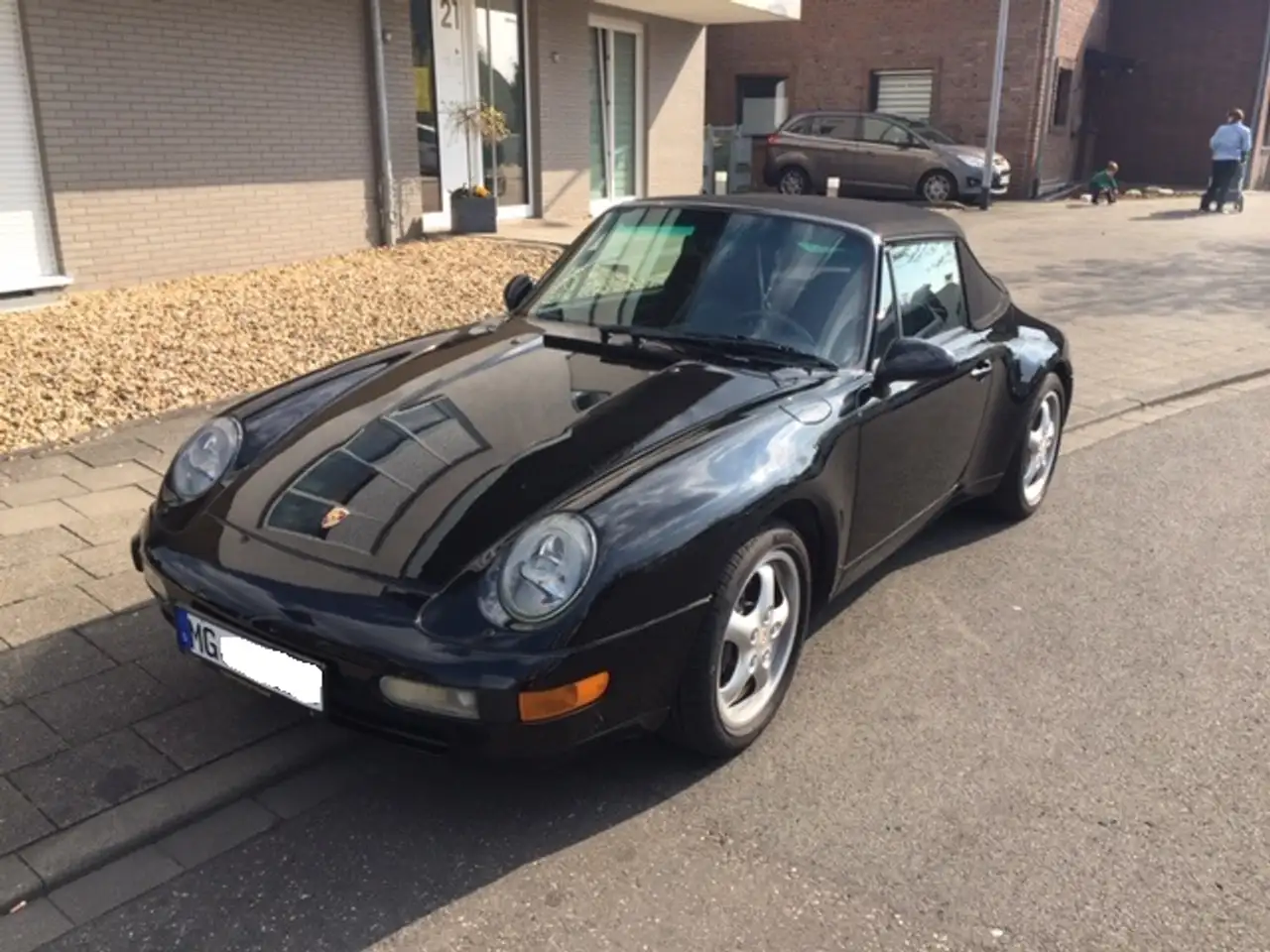Porsche 993 911 Carrera Cabrio Triple Schwarz, foto 2